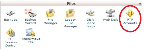 Step 1 - FTP account