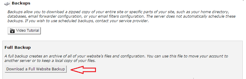 روش پشتیبانگیری از اطلاعات در Cpanel - ایران‌سرور